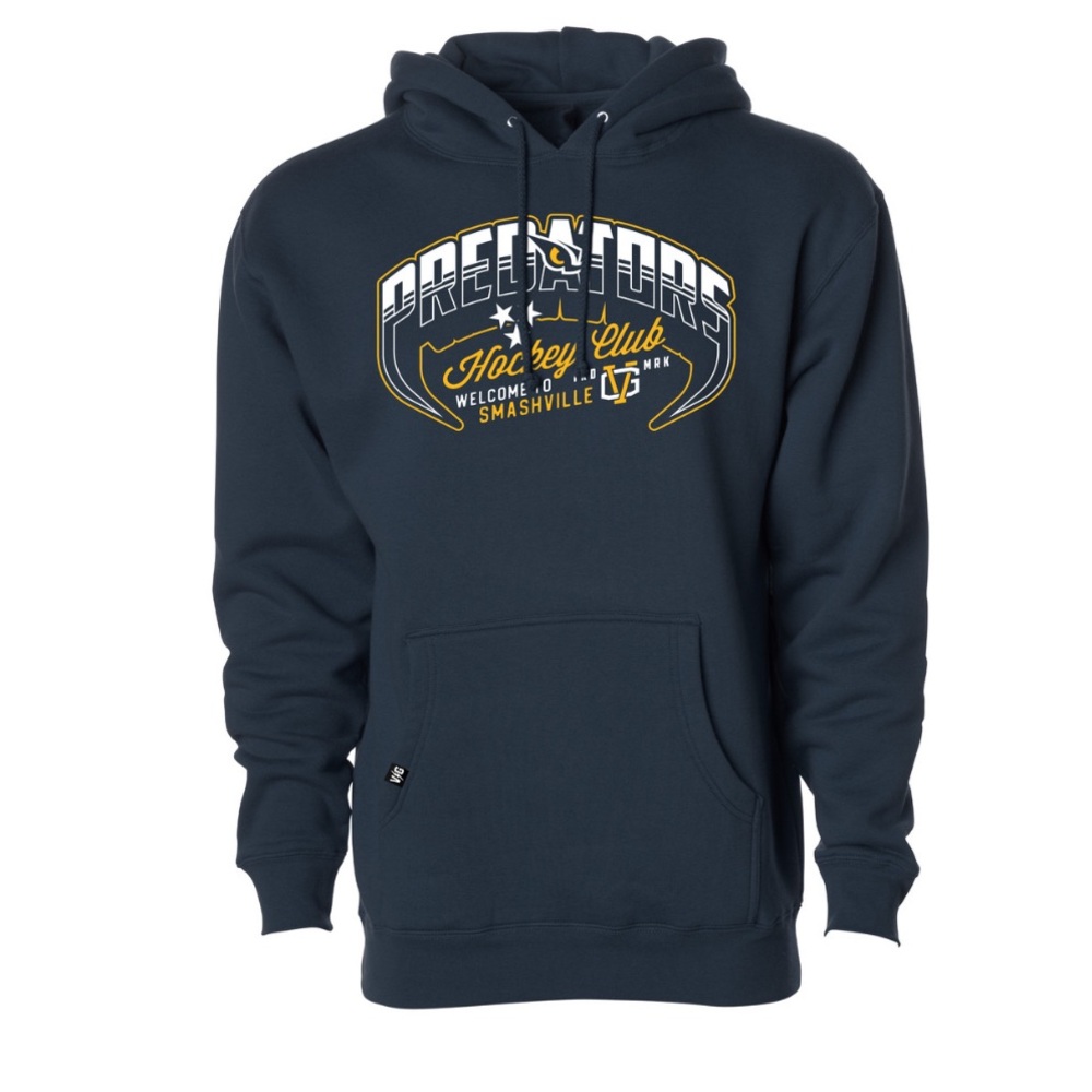 NHL Nashville Predators Navy Hockey Club Pullover Hoodie